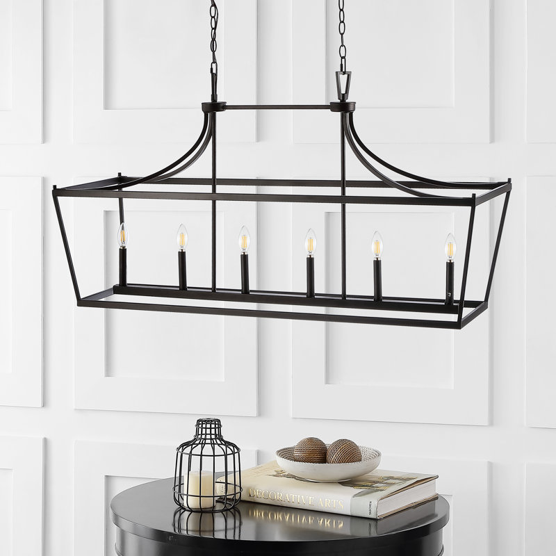 Ivy Bronx Nardone 6 Light Kitchen Island Linear Pendant & Reviews